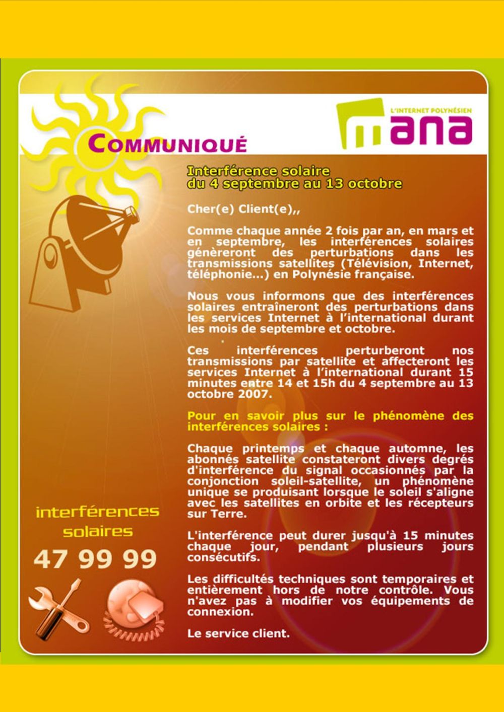 mana coupure